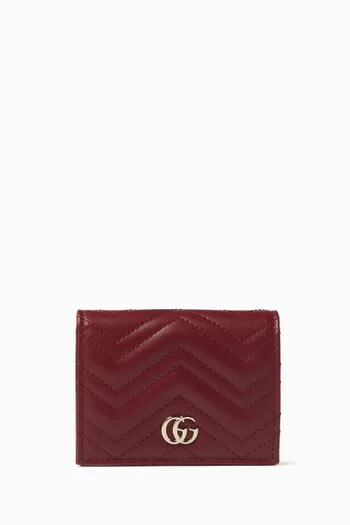 GG Marmont Card Case in Matelassé Leather