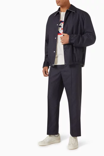Reversible GG Jacket in Jacquard & Twill