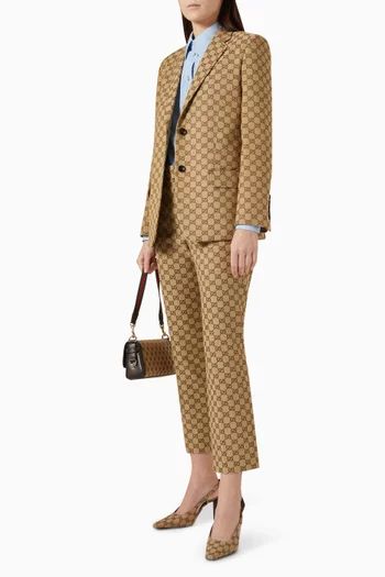 GG Monogram Pants in Cotton-blend
