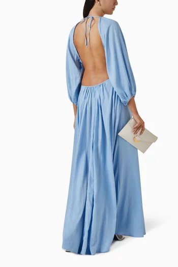 Fran Maxi Dress in Linen
