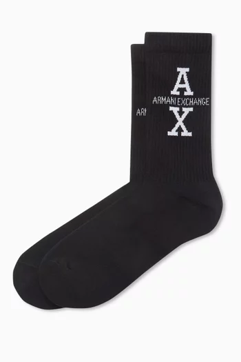 Grid AX Logo Socks