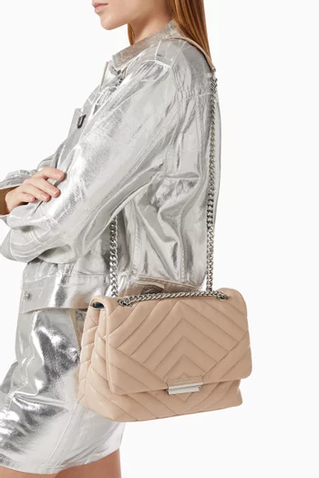 Medium Victoria Quilted Crossbody Bag