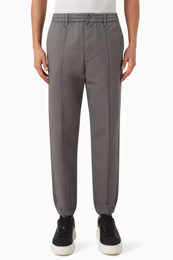 Grid AX Logo Formal Pants