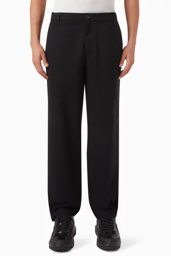 Grid AX Logo Formal Pants