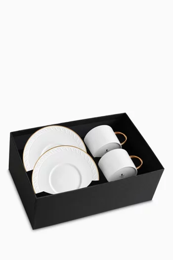 Neptune Tea Cup & Saucer in Porcelain