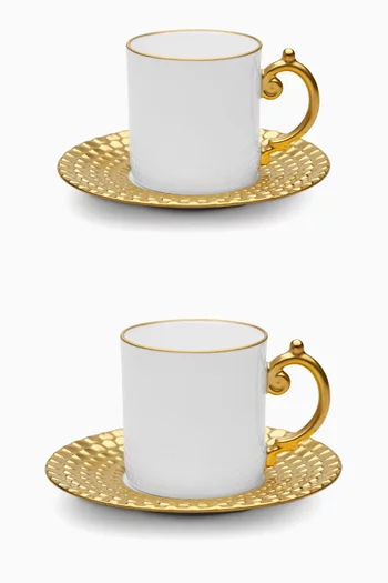 Aegean Espresso Cup and Saucer, Set of 2