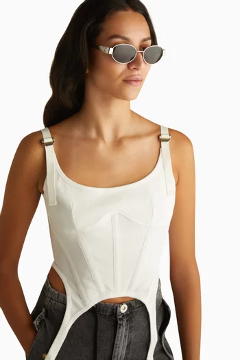 Triomphe 01 Sunglasses in Metal