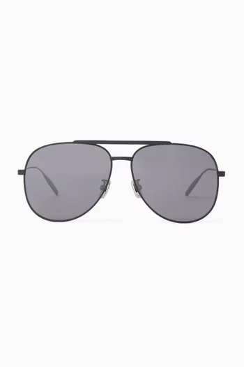 GV Speed Aviator Sunglasses in Metal