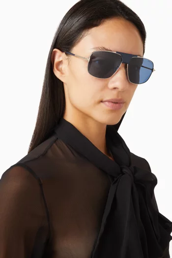 نظارة شمسية بإطار أفياتور معدن