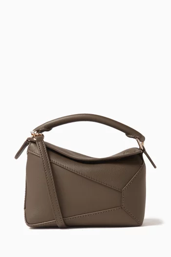 Mini Puzzle Edge Bag in Classic Calfskin