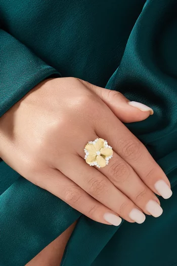 Alektra Floral Ring in 18kt Gold