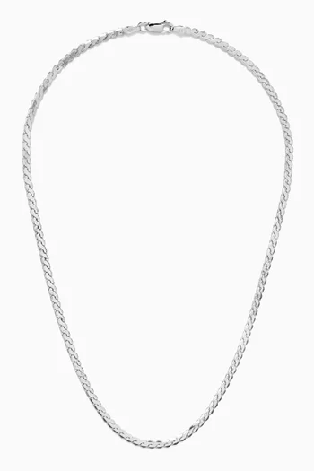 Serpentine Chain Necklace in Sterling Silver