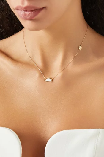 Sunset Crush Necklace in 18kt Gold