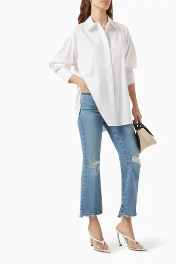 Good Legs Crop Mini Boot Jeans in Cotton-denim