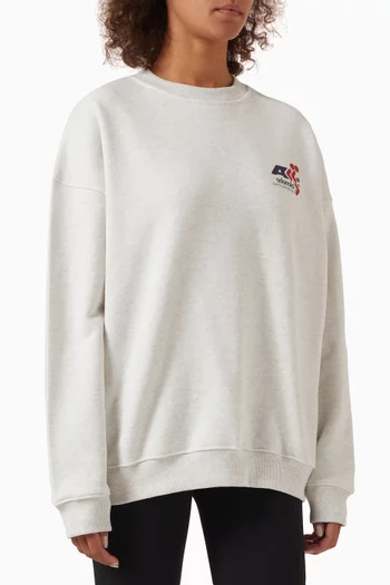 Oversized Logo Sweatshirt in Cotton