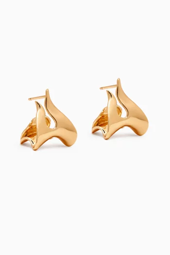 Sergio Earrings in 18kt Gold-plated Metal