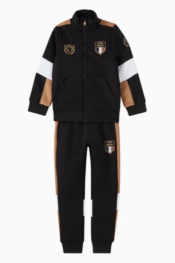 Colour-block Tracksuit in Jersey