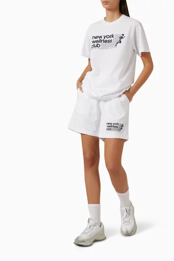 USA Wellness Club Gym Shorts in Cotton