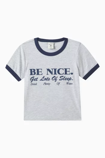 Ringer T-Shirt in Cotton Blend