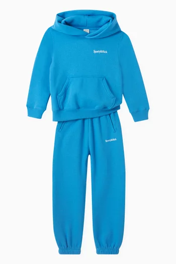 Serif Logo Sweatpants in Cotton
