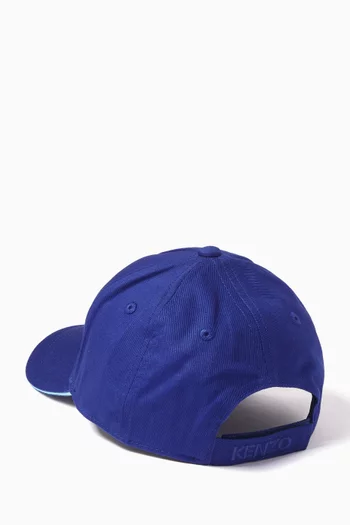 Graphic Logo Print Cap in Cotton