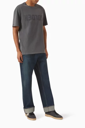 تي شيرت بطبعة شعار الماركة جيرسيه