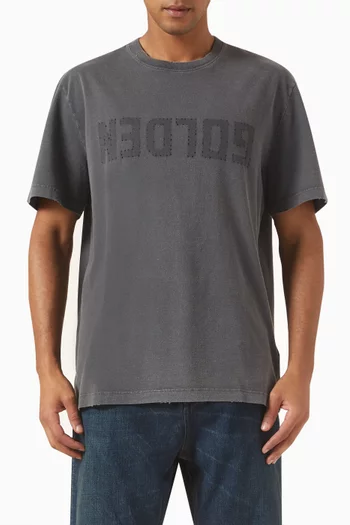 تي شيرت بطبعة شعار الماركة جيرسيه