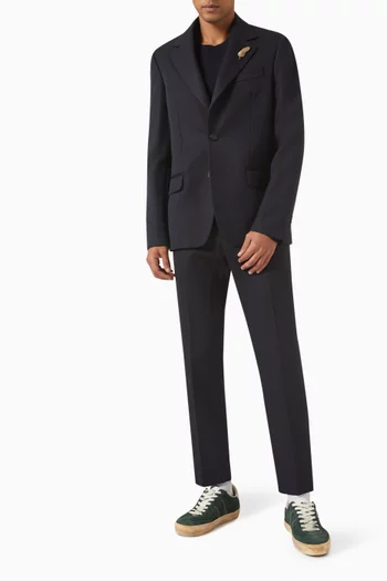 Single-breasted Blazer in Wool-blend
