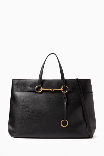 Bright Bit Top-handle Tote Bag in Leather