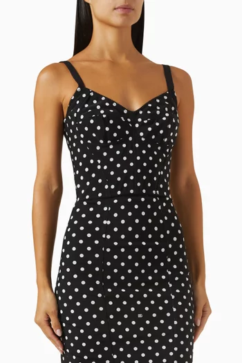 Polka-dot Corset Top in Marquisette