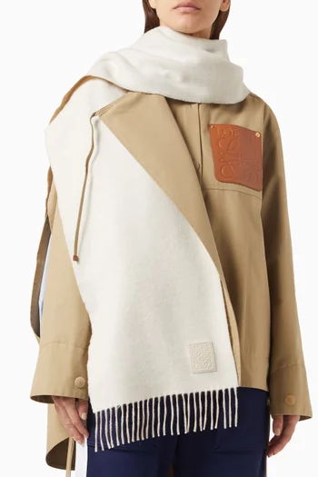 Anagram Scarf in Wool and Cashmere