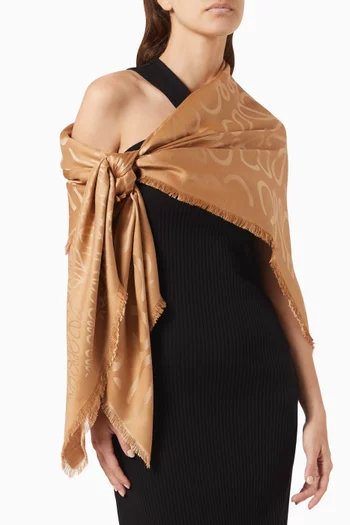 Scarf in Silk & Wool