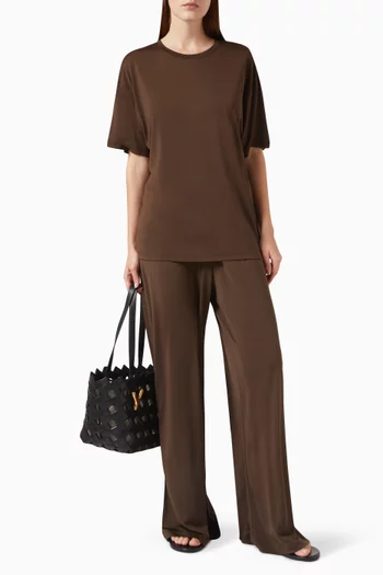 تي شيرت فضفاض حرير جيرسيه