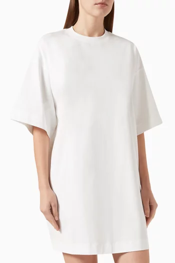 Mini T-shirt Dress in Mercerised Cotton