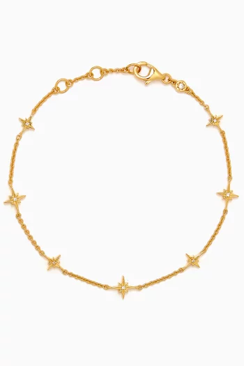 Buy Astley Clarke Gold Celestial Sapphire Station Bracelet in 18kt Gold plated Sterling Silver For Women Online Ounass Bahrain