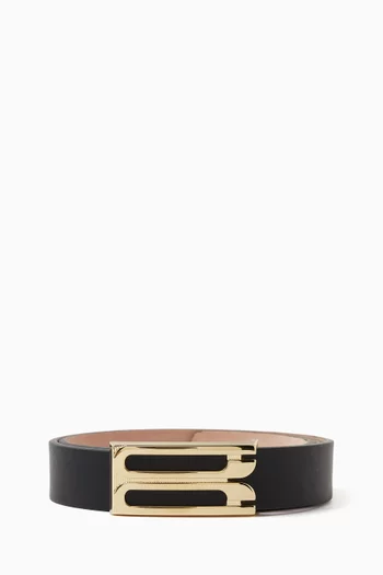 Frame Buckle Belt in Leather