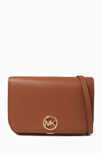 Medium Delancey Messenger Bag in Leather