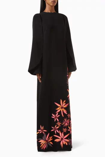 Leva Column Gown in Crepe