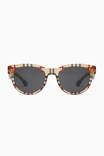 Burberry cat eye check sunglasses 2025