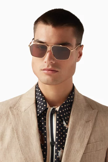 Pilot Sunglasses in Metal