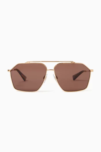 Pilot Sunglasses in Metal