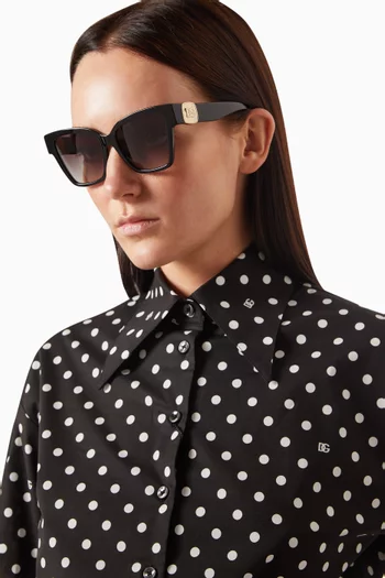 Square Sunglasses in Acetate
