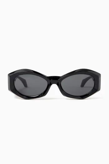 Irregular Sunglasses in Acetate