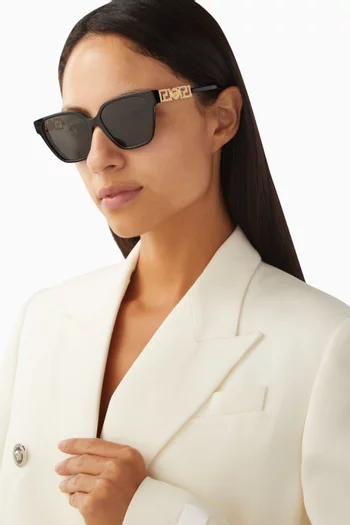 Butterfly Sunglasses in Acetate & Metal