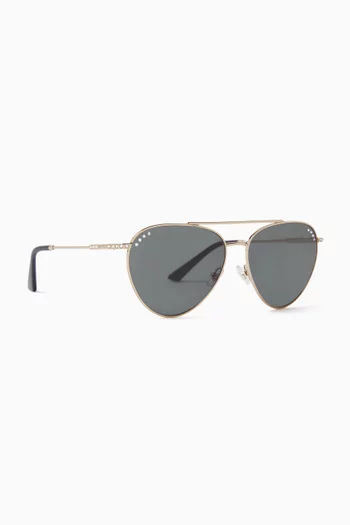 Pilot Sunglasses in Metal