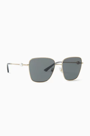 Pillow Sunglasses in Metal