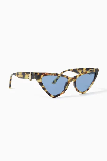 Cat-eye Sunglasses in Recycled Acetate