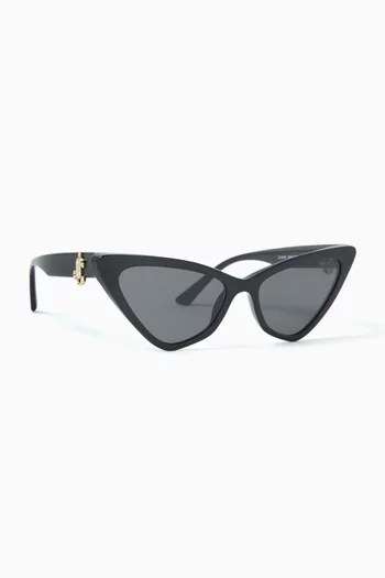 Cat-eye Sunglasses in Recycled Acetate