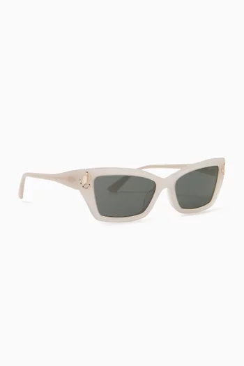 Cat-eye Sunglasses in Acetate