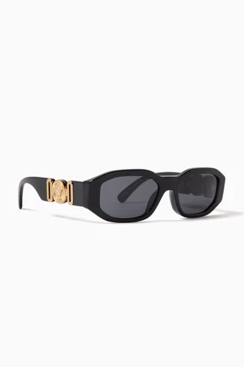 Medusa Biggie Irregular Sunglasses in Acetate